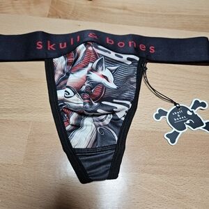 Skull and Bones Men's Fox Print Thong Size Medium